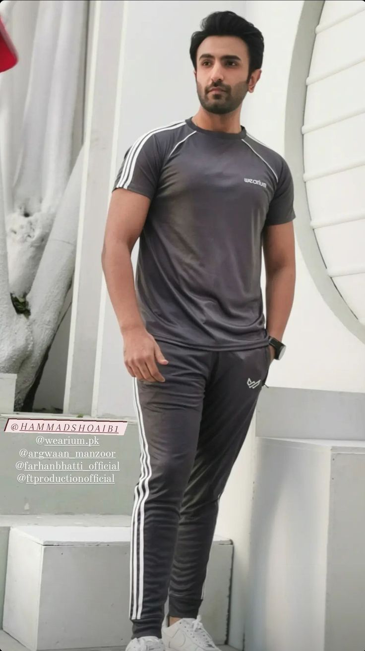 2 pcs men's Jersey printed track suit